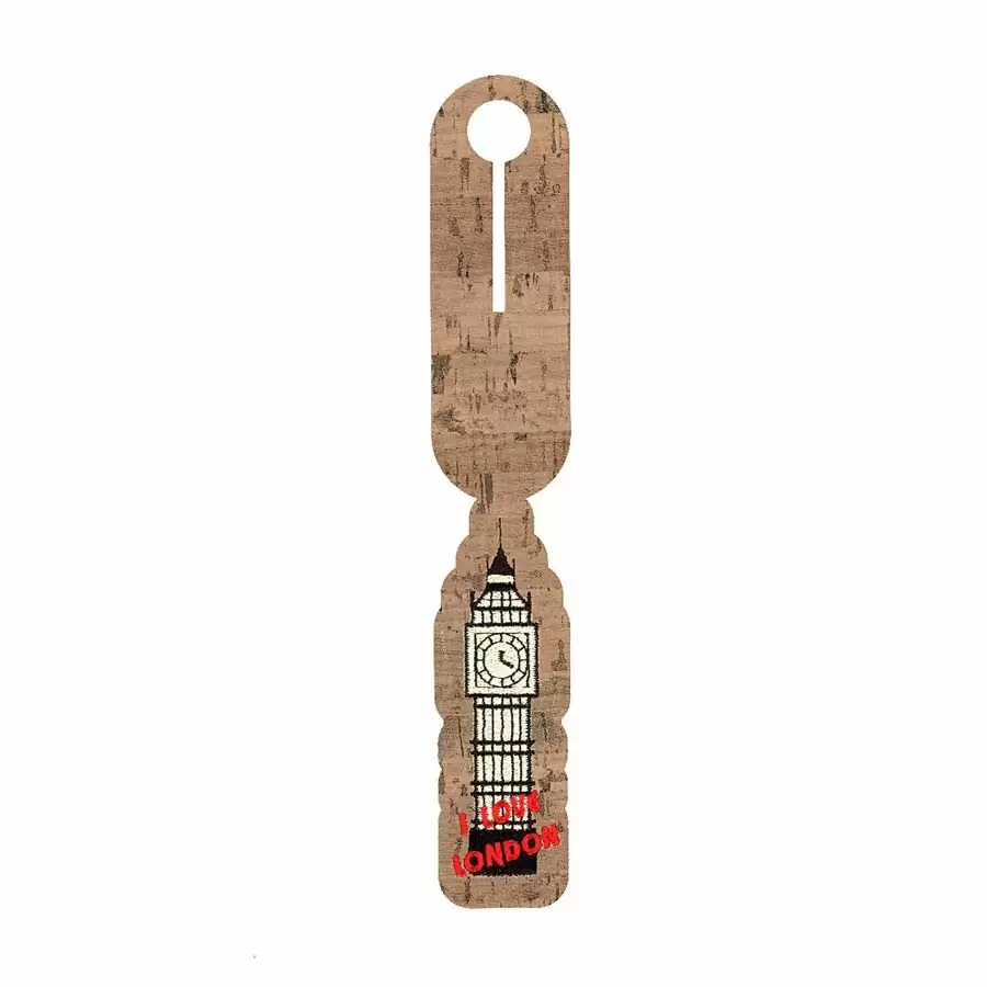 01770528 Embroidery Luggage Tag/ ID Card Holder with PU Fabric- I Love London