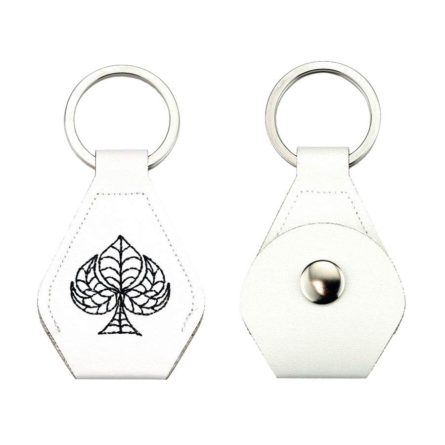 Spades With Design- White PU