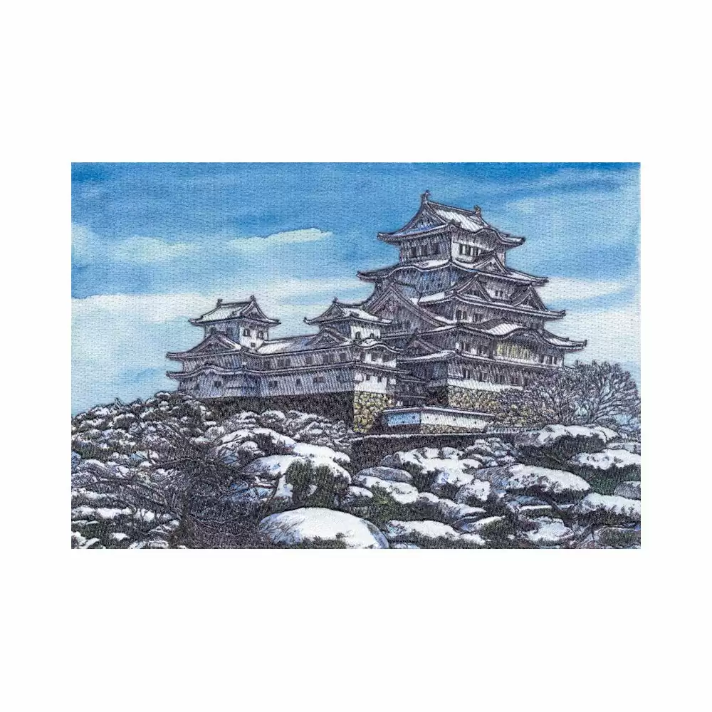 刺繡+熱昇華- 寺廟