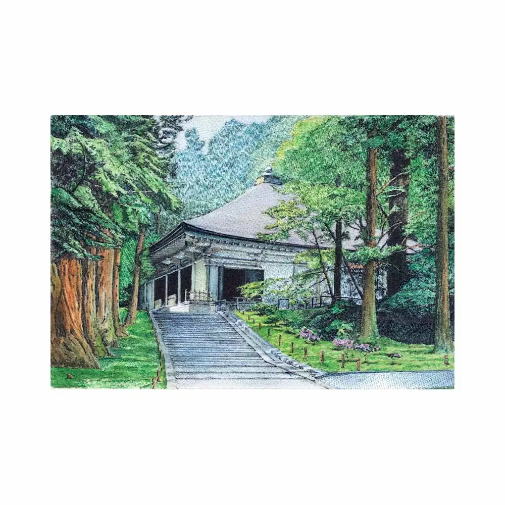 刺繡+熱昇華- 山間小路