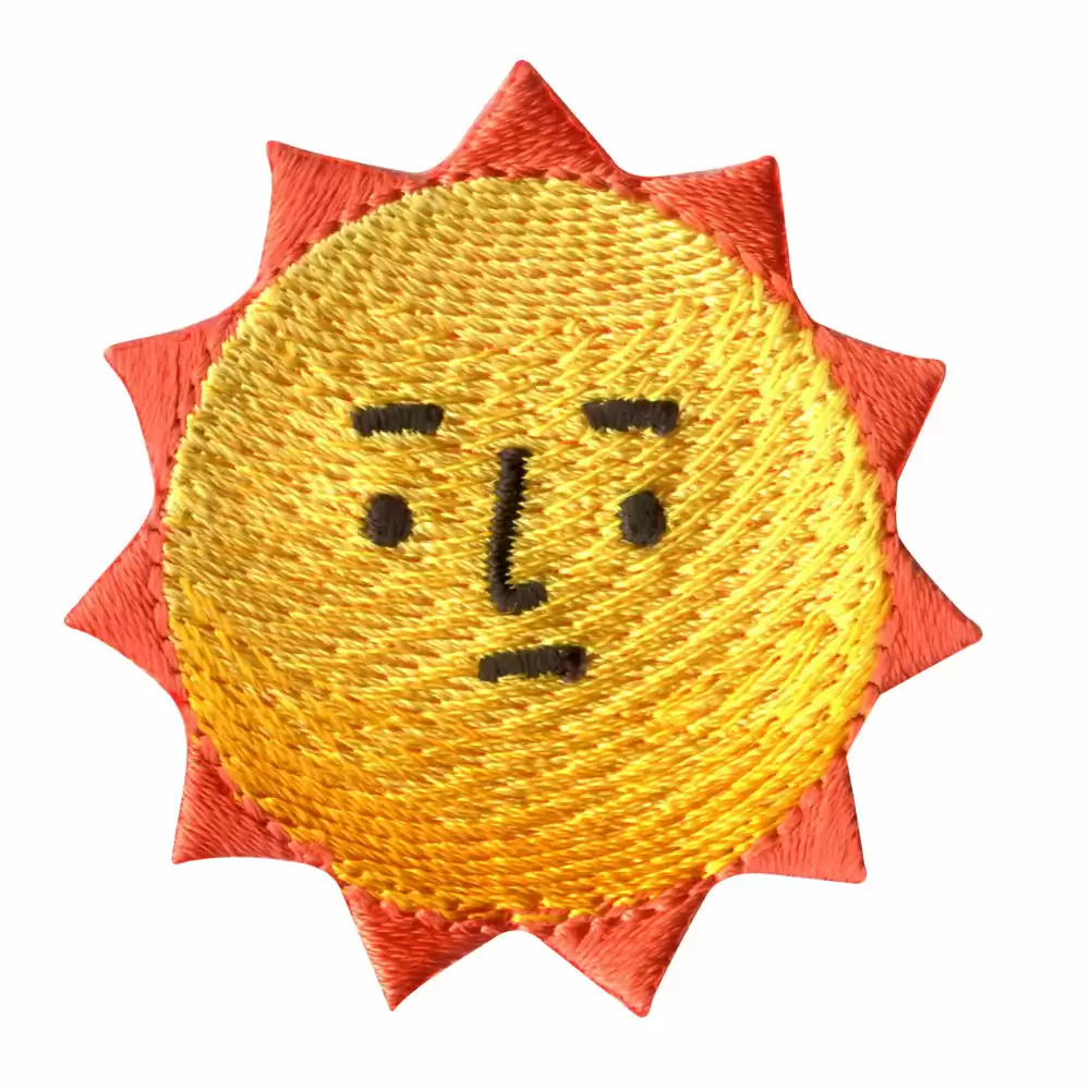 刺繡布貼 - 太陽