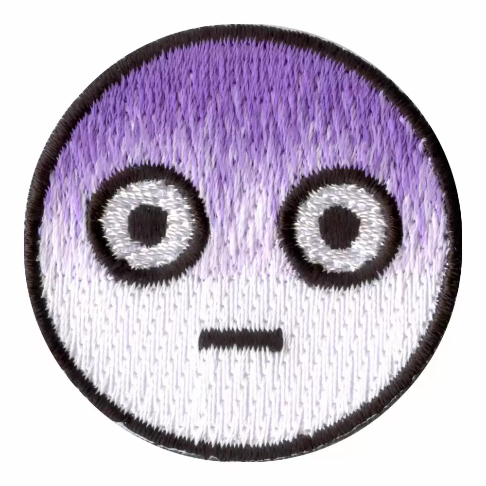 刺繡布貼 - 驚恐表情