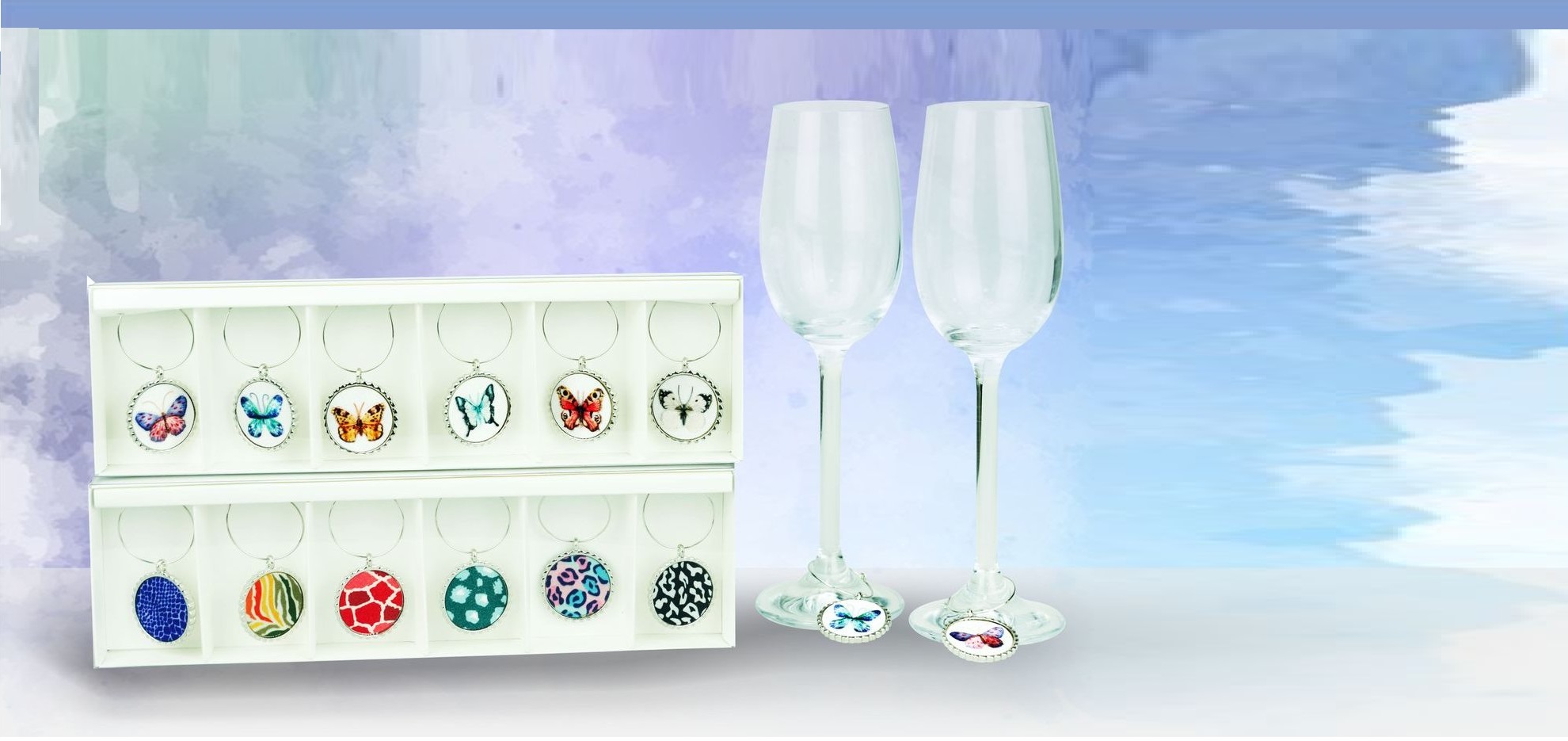 Embroidery Wine Charm