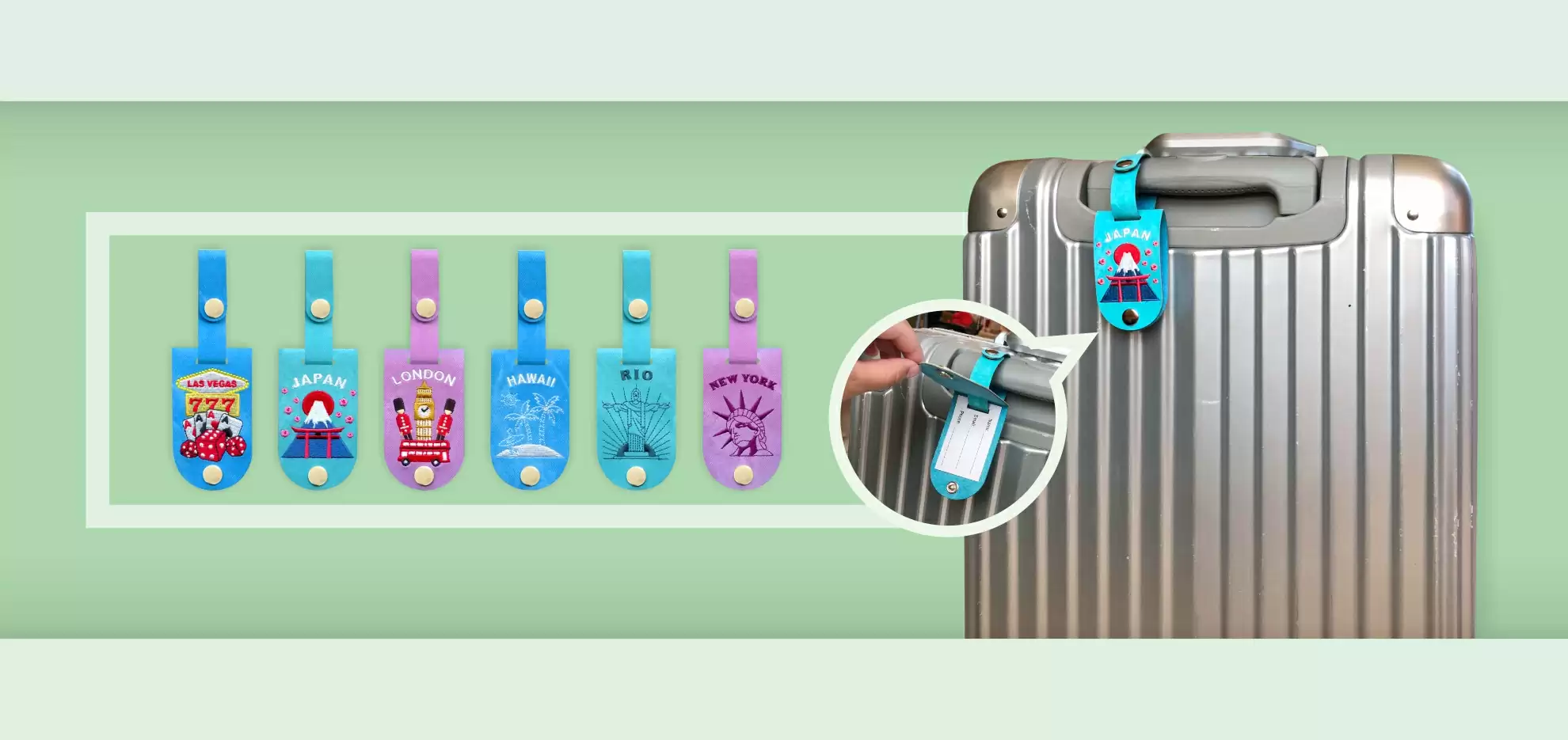 Embroidered Luggage Tags