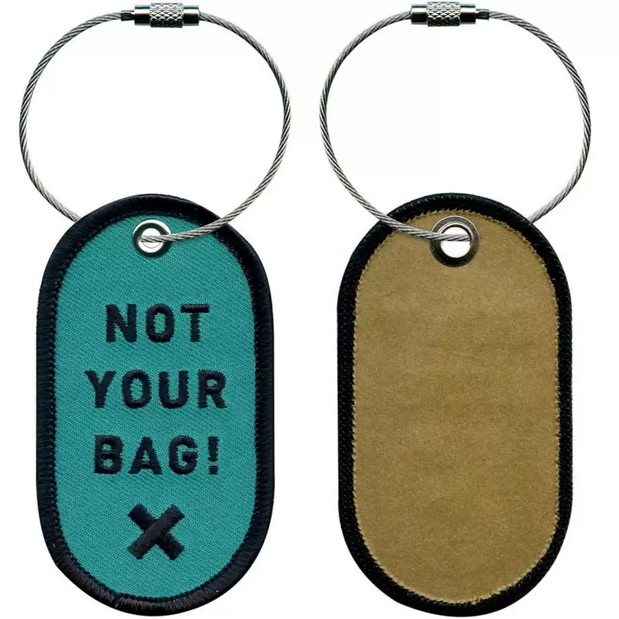 019X0083-01 - EMBROIDERY LUGGAGE TAG - NOT YOUR BAG! X