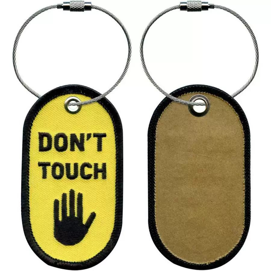 019X0083-02 - EMBROIDERY LUGGAGE TAG - DON’T TOUCH