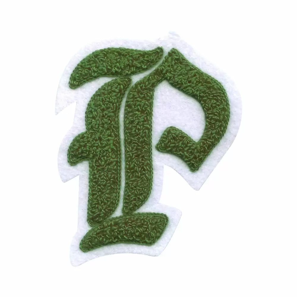 Chenille Patches - Letter P (Goethe)