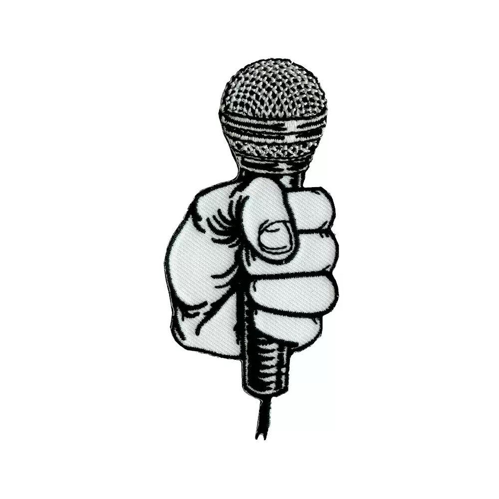 Embroidery Appliques Patch - My Microphone