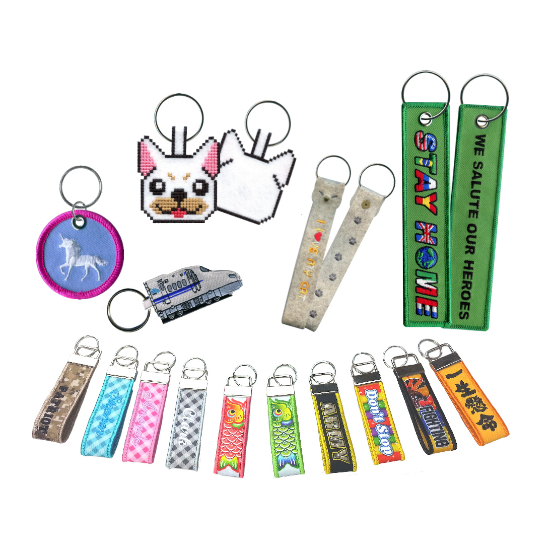 Embroidered Key Tags