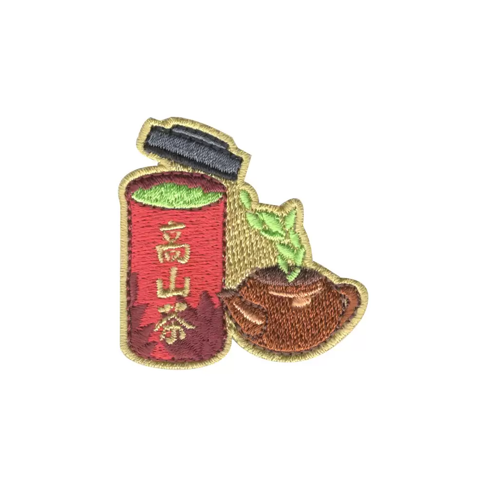 小尺寸刺繡章 - 高山茶