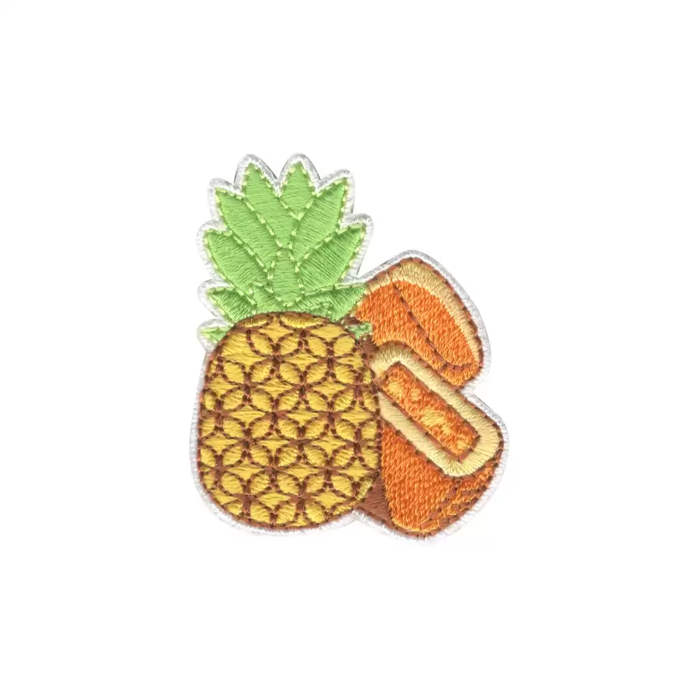 小尺寸刺繡章 - 鳳梨酥