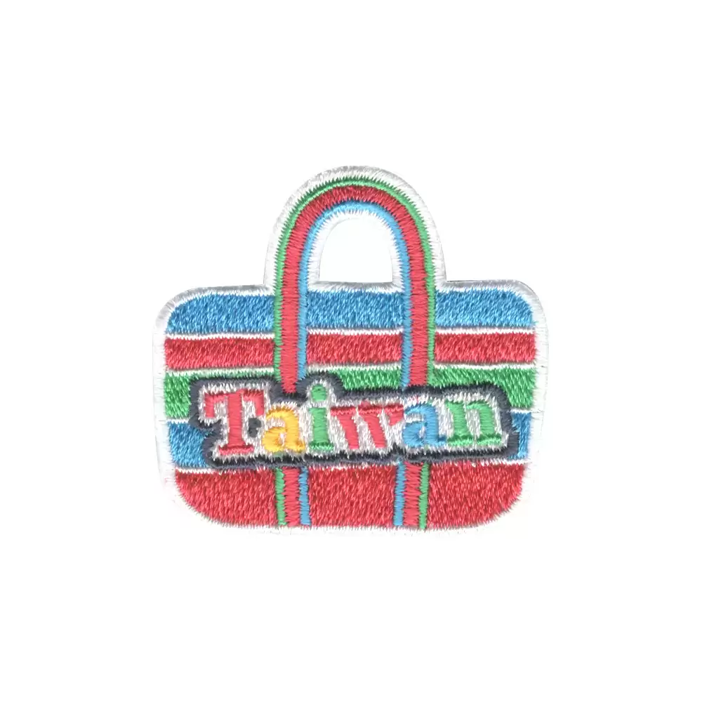 小尺寸刺繡章 - 臺灣茄仔袋