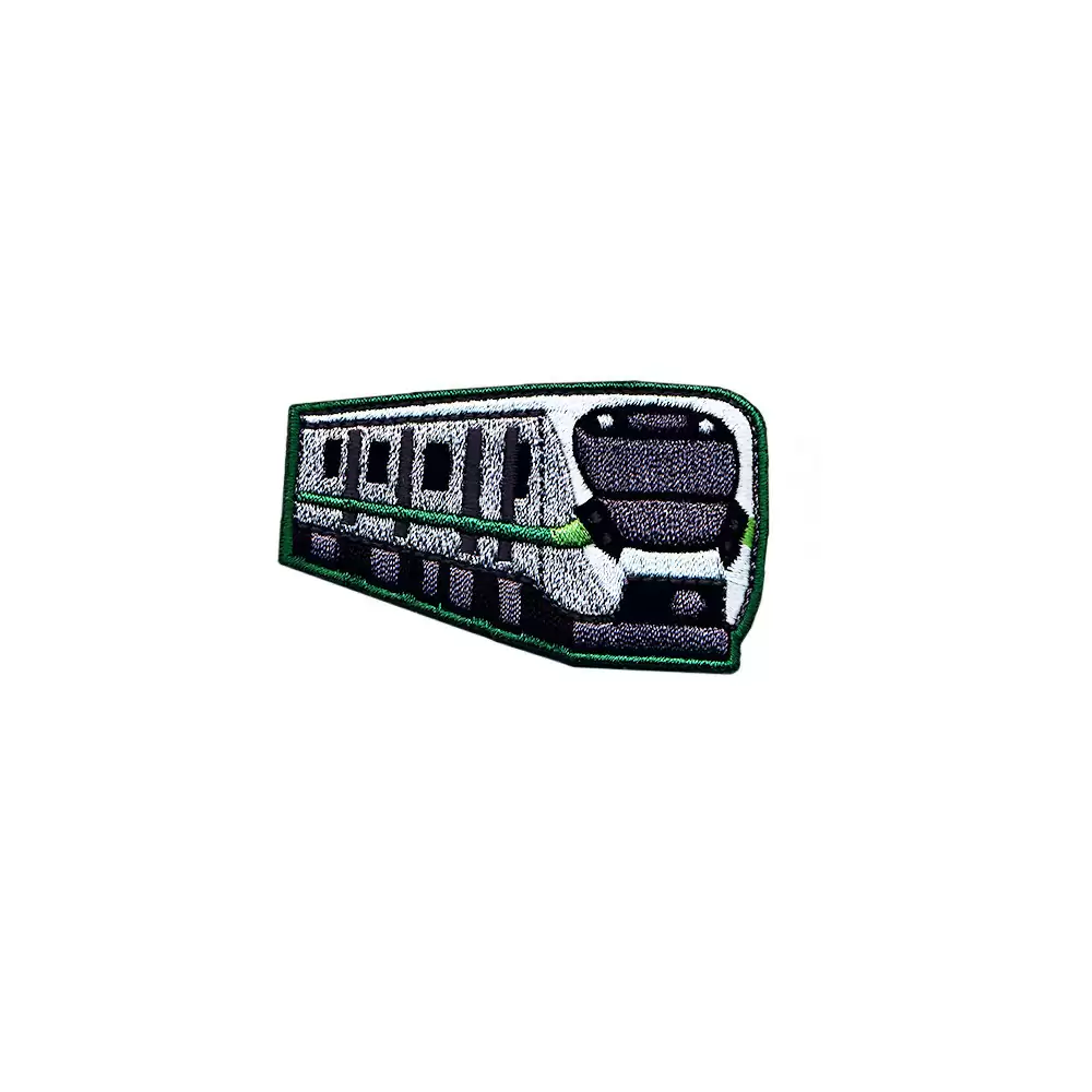 02530567 Reusable & Removable Sublimation Printing with Embroidered Sticker-Train