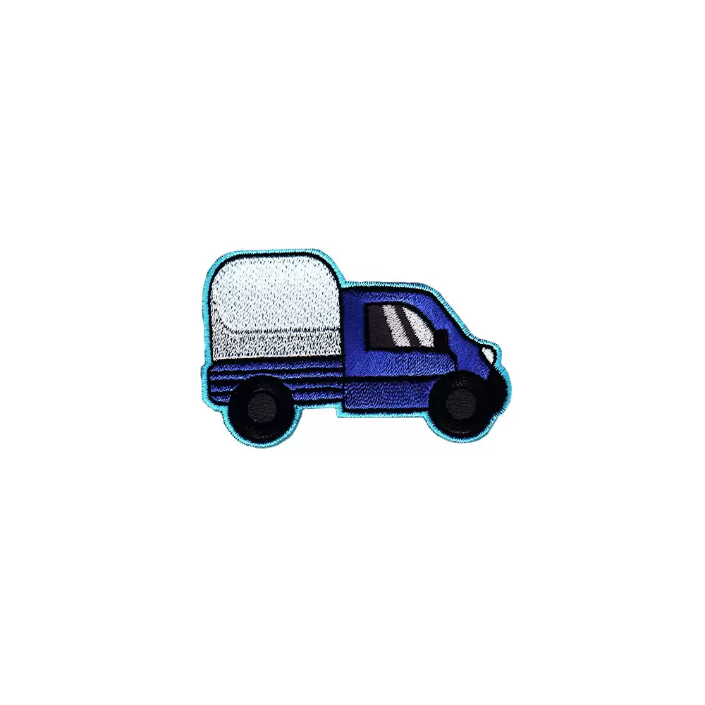 02530567-01 Reusable & Removable Sublimation Printing with Embroidered Sticker-Truck