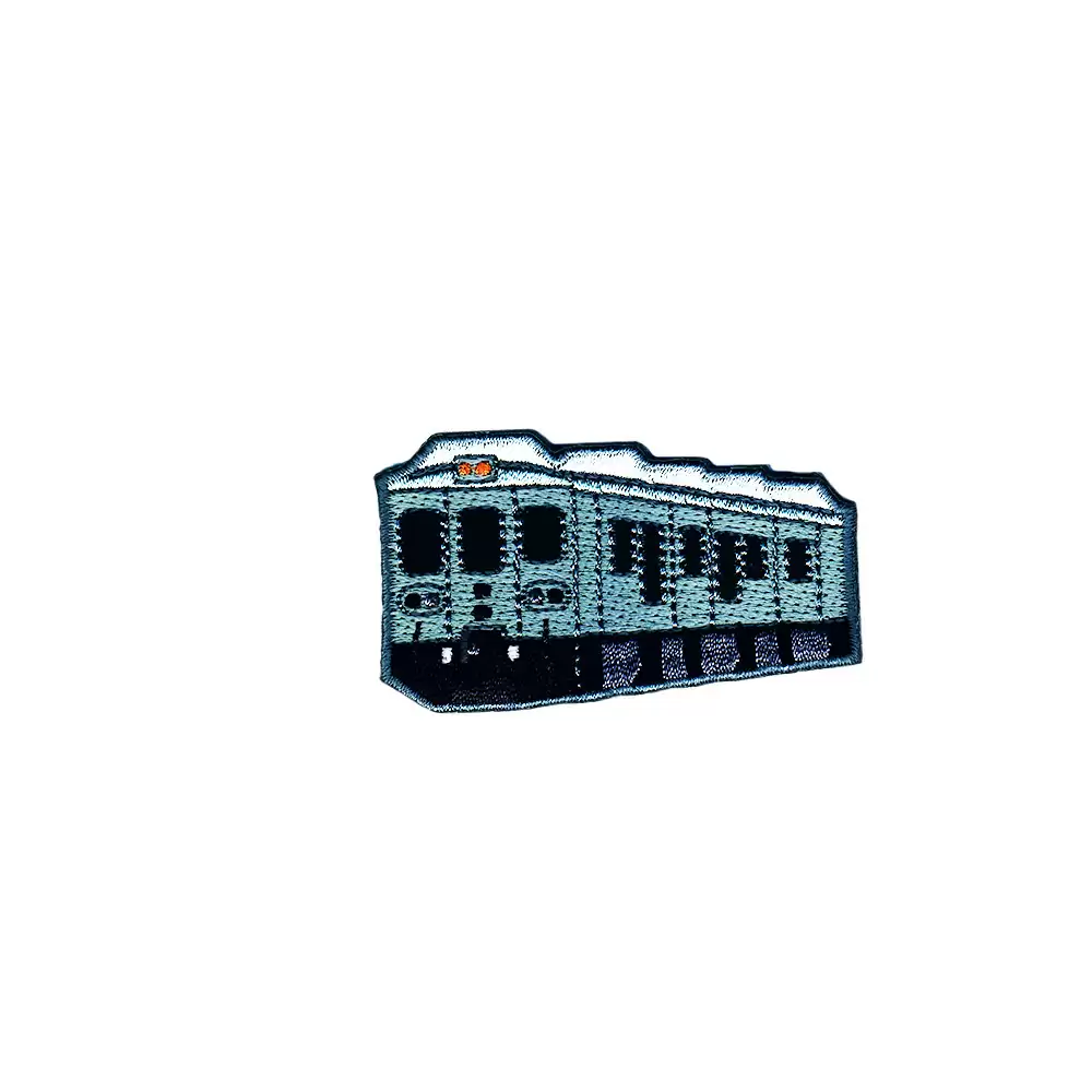 02530567-02 Reusable & Removable Sublimation Printing with Embroidered Sticker-Train