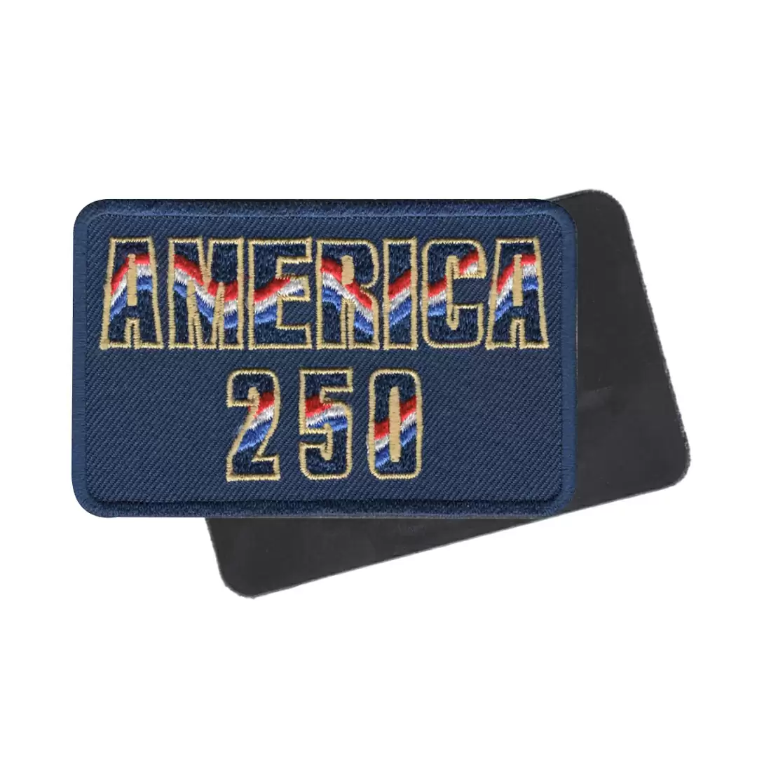02570438-03 Embroidery Patch Fridge Magnet - AMERICA 250