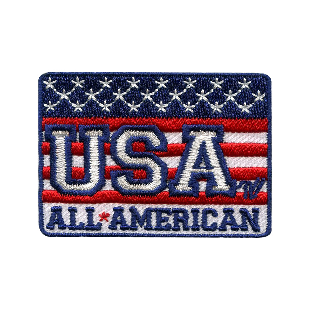 Custom Iron On Patch Embroidered Military Design - USA ALL AMERICAN