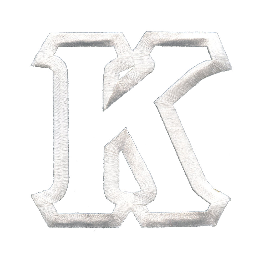 4.5inches Embroidery Twill Patch- Mega Greek Letter Kappa