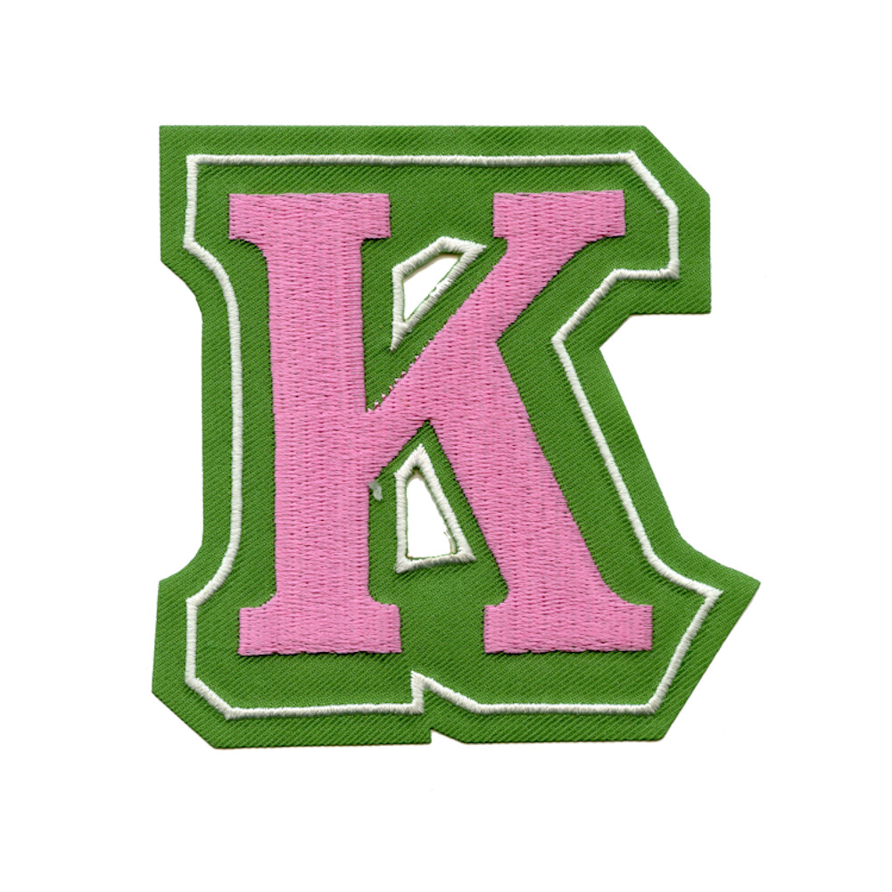 4.5inches Embroidery Twill Patch- Mega Greek Letter Kappa