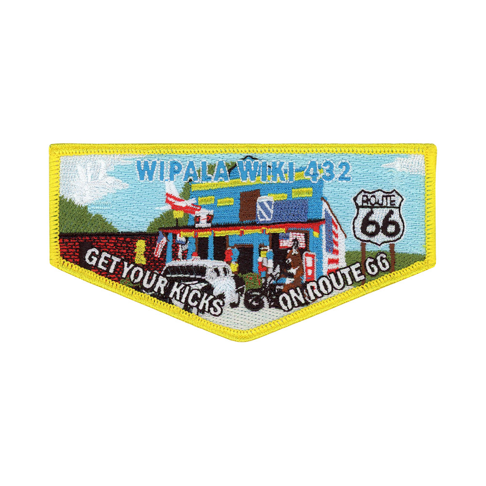 客製童軍刺繡臂章 - GET YOUR KICKS ON ROUTE 66