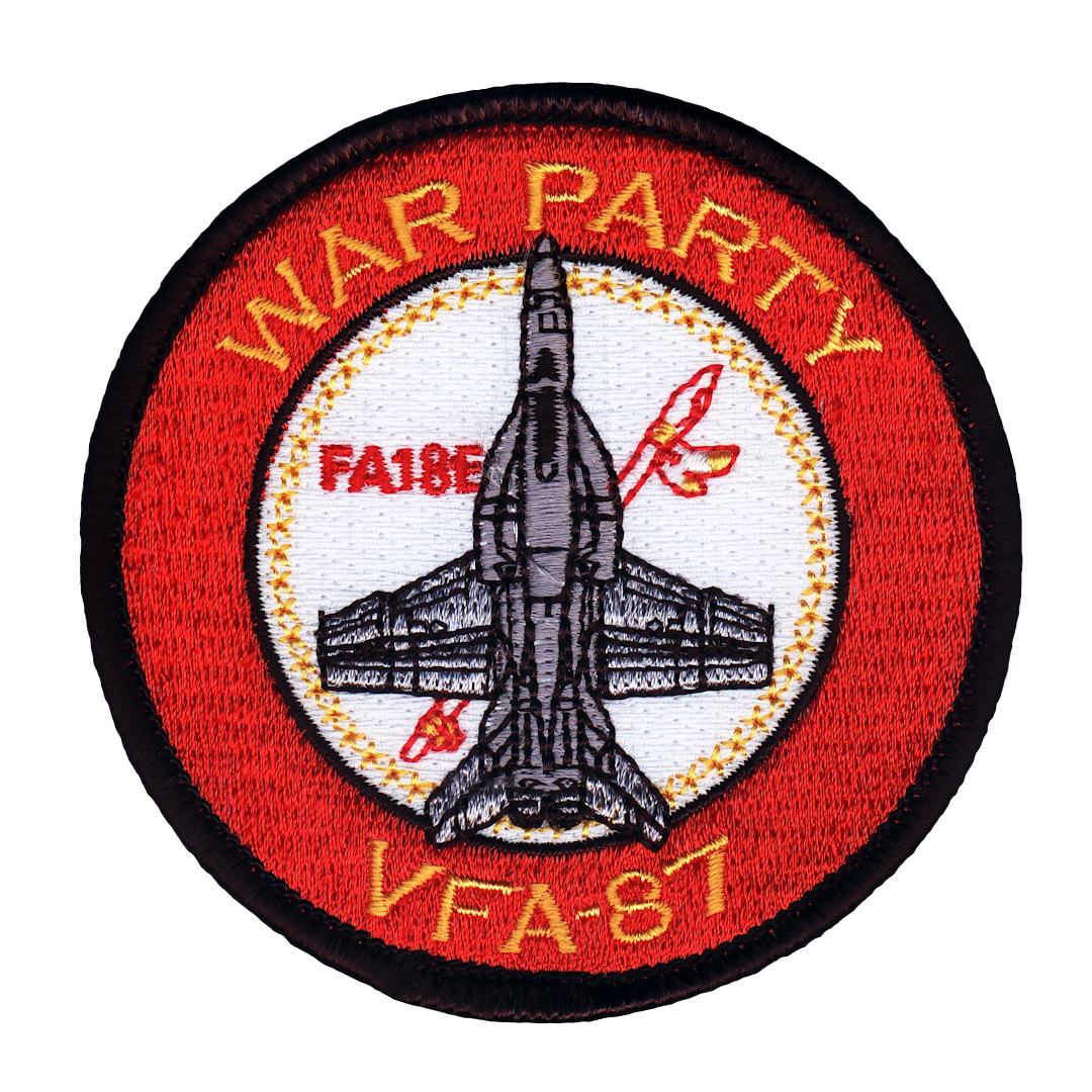 Custom Embroidery Military Patch - WAR PARTY VFA-81