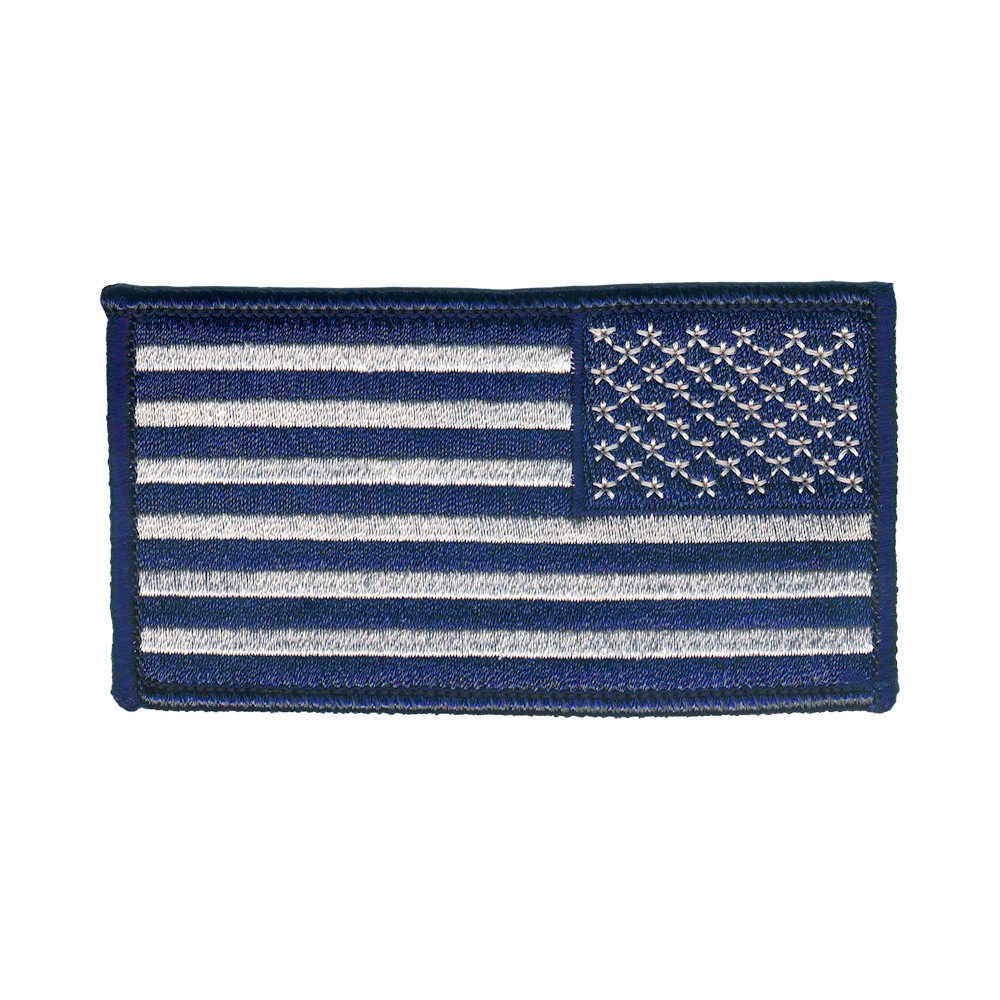 Flag Embroidery Patch - US-Blue Merrowed Border