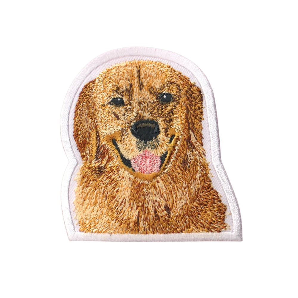 025Y0434 Embroidery Dog Patch - GOLDEN RETRIEVER