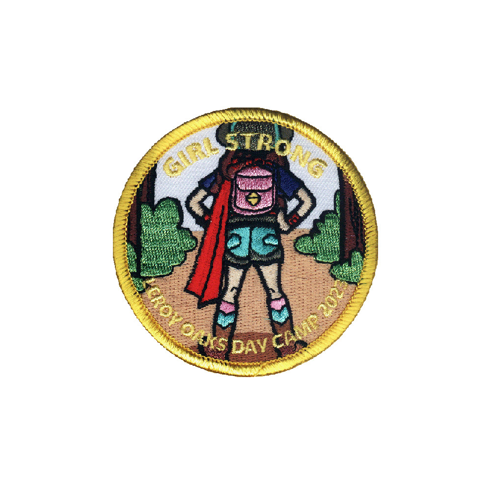Custom Embroidered Scout Patch-GIRL STRONG