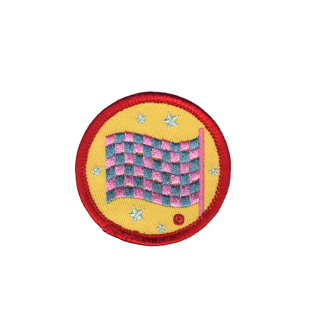 Custom Embroidery Merit Badge Achievement Badge- Flag