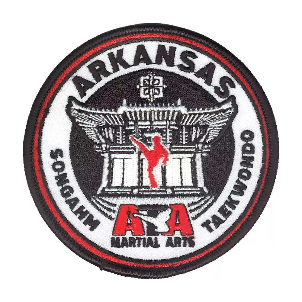 Custom Iron On Patch Embroidery Martial Arts - TAEKWONDO