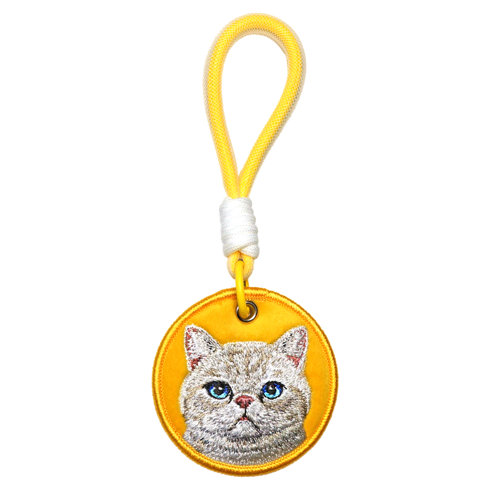 025Y0249-01 Animal Pet Embroidery Tag-Exotic Cat