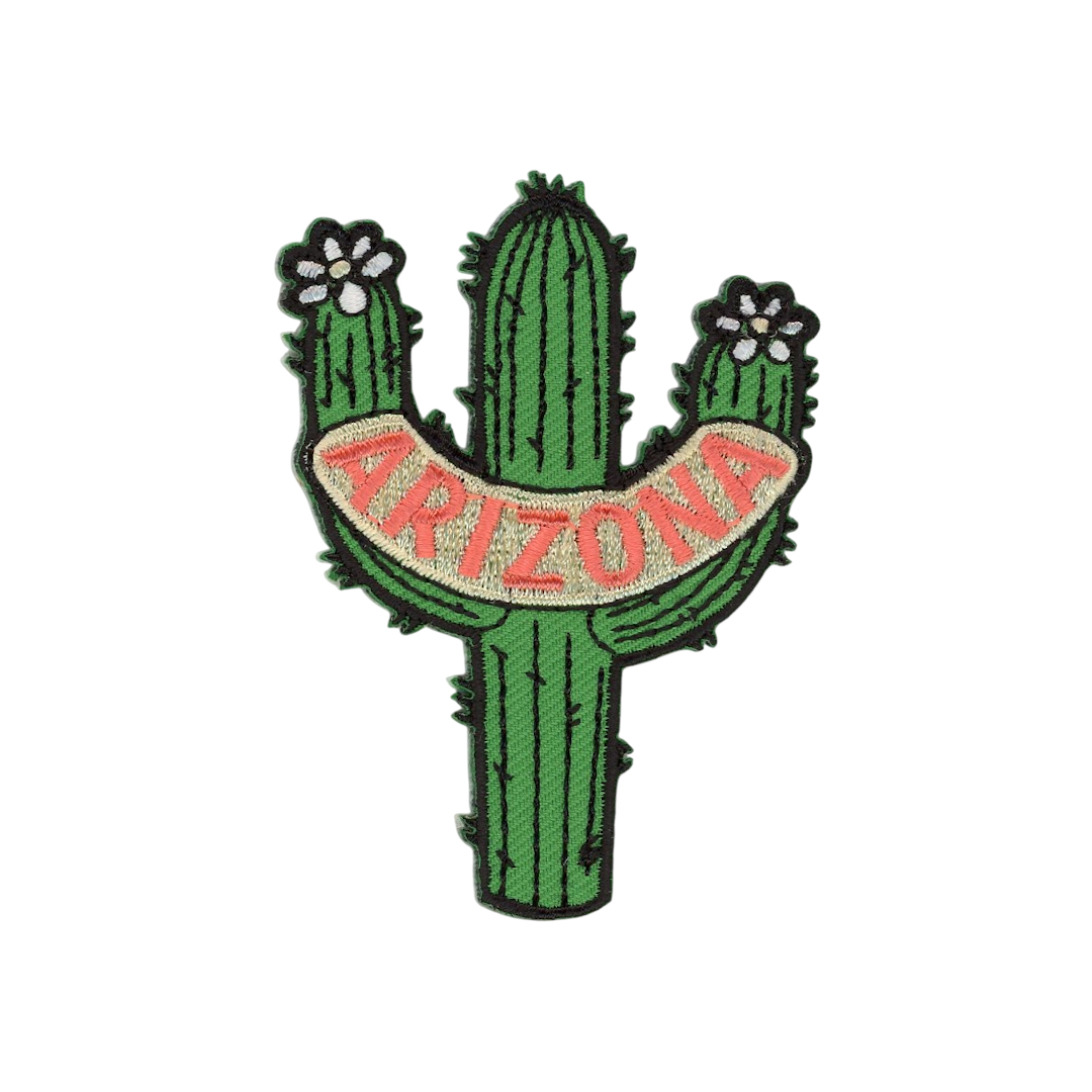 Customized Embroidery Patch - ARIZONA Cactus