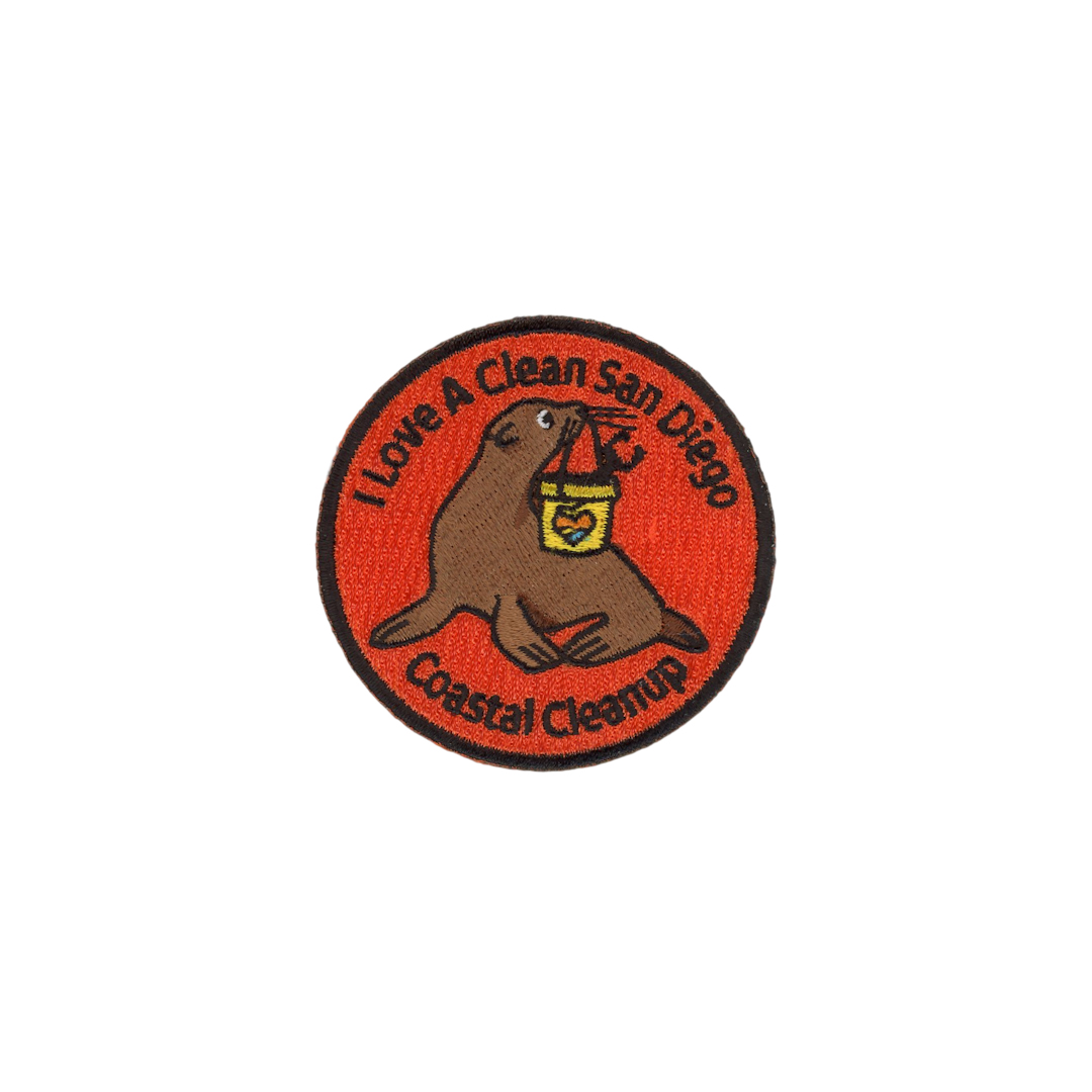 Embroidery Iron On Patch - I Love A Clean San Diego