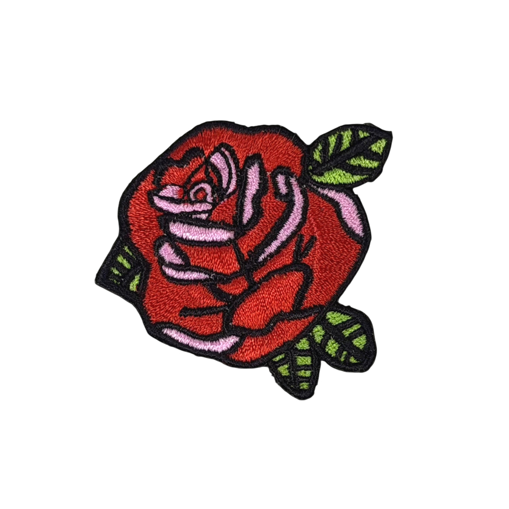 客製刺繡臂章-玫瑰