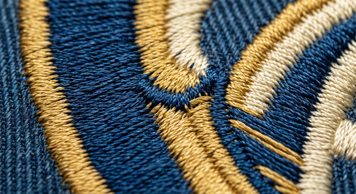 刺繡布標細節展示